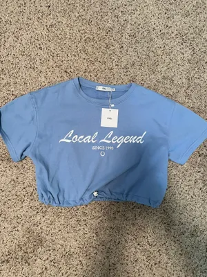 Adika Legend Blue Crop Top thumbnail 1