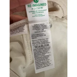 J.CREW Womens Jeans Beige Denim High Rise Relaxed 84 Kickout Crop Rigid Size 29 thumbnail 11