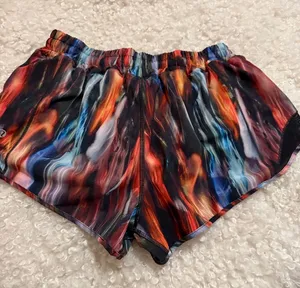 lululemon athletica Multicolor Flame-Print Athletic Shorts thumbnail 1