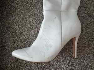 White Boots Stiletto Size 9 thumbnail 3