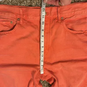 American Eagle Hi-Rise Girlfriend Jeans Red 14 X-Short thumbnail 8