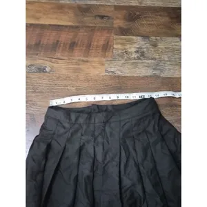 Black Pleated Mini Skirt - Women Medium Gorpcore Preppy Emo thumbnail 3