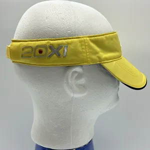 Nike‎ Golf VRS 20XI Swoosh Logo Embroidered Adjustable Athletic Visor Yellow Hat thumbnail 4