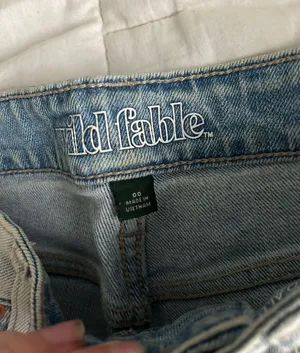 Distress Washed Denim Jeans Size 00 thumbnail 2
