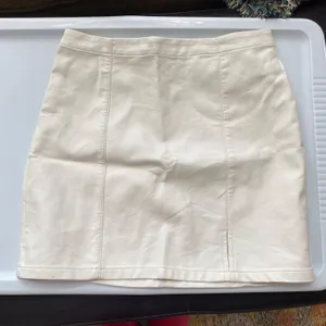 Forever 21 White Leather Skirt thumbnail 1