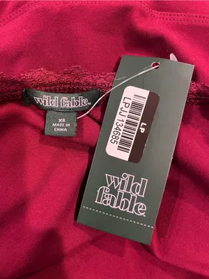 🌺Wild Fable Red Game Day Lace Mini Skater Dress Size Xs🌺 thumbnail 6