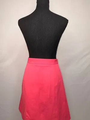 Brooks Brothers Hot Pink Double-Button A-Line Skirt thumbnail 6