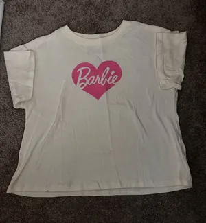 Barbie Cream Tee Shirt Size Small 0109 Pink thumbnail 1
