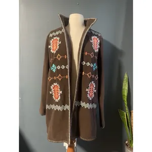 Outback TradingCompany SantaFe FleeceJacket Geometric Aztec‎ Print Zip Size MD thumbnail 2