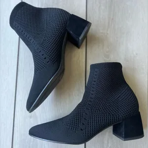 Eileen Fisher Stretch Knit Ankle Boot Bootie size 7.5 thumbnail 1