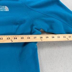 The North Face Womens TKA 100 Glacier Quarter Zip Fleece Pullover Blue Large thumbnail 5