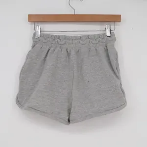 Missguided Women's Heather Grey Sweat Shorts Dolphin Hem Drawstring Size 4 thumbnail 4