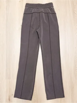 Lululemon Sequoia Brown Softstreme Straight Drapey Leg Elastic Waisted Pants 2 thumbnail 6