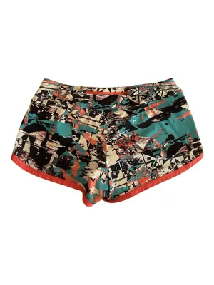 The North Face Coral, Teal & Black Abstract Running Shorts thumbnail 3