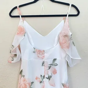 Lulu's Take You There Ivory Floral Print Maxi Dress size XS‎ thumbnail 7