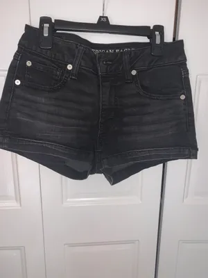 American Eagle Black Jean Short thumbnail 2