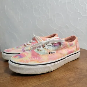 Vans Womens Doheny Shoes 7.5 Pink Tie Dye Low Top Lace Up Casual Sneakers 721356 thumbnail 2