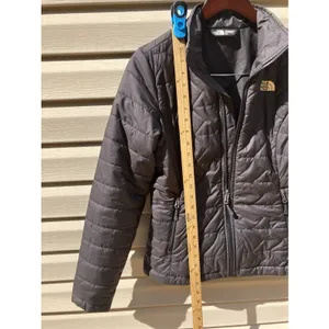 Women's The North Face Quilted‎ Lightweight Puffer Small Black Gold thumbnail 8
