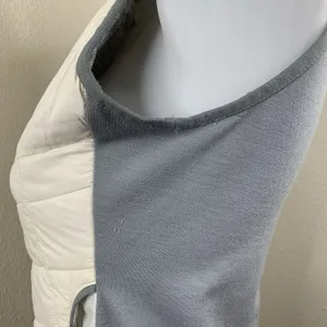 Smartwool Quilted Puffer Vest Full Zip Sz S Merino Wool White Gray *Flaws thumbnail 7