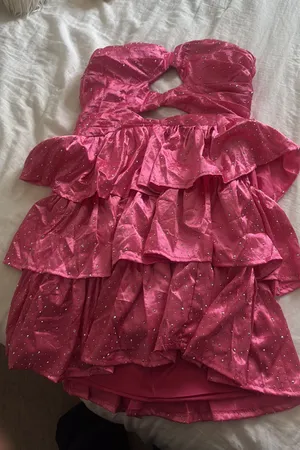 Pink Sparkly Homecoming Windsor Dress thumbnail 1