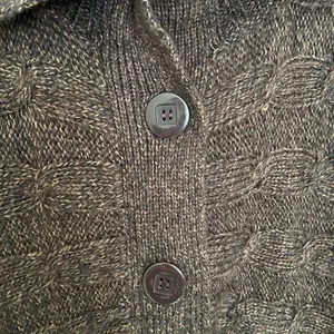EUC | United States Sweaters women’s brown thick knit acrylic collar‎ sweater thumbnail 5