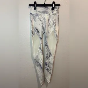 Varley Women’s Performance Windsor Tight Teal‎ Marble Leggings Size XXS thumbnail 4