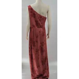Birdy Grey Kira Dress XL Wild Rose Whimsical Bloom Matte Satin One Shoulder Maxi thumbnail 14