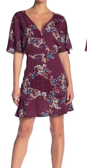 Band of Gypsies‎ Samantha Floral Cutout Dress thumbnail 1