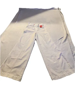 Spanx Seamed Front Wide Leg S Hi Rise White, Size XS No Zipper No Front Pockets thumbnail 4