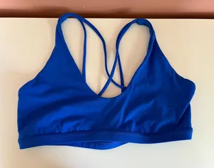 lululemon athletica Royal Blue Strappy Sports Bra thumbnail 1