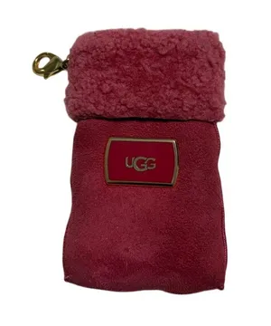 UGG Bag Charm Purse Mauve Suede Mauve Pouch Keychain thumbnail 1