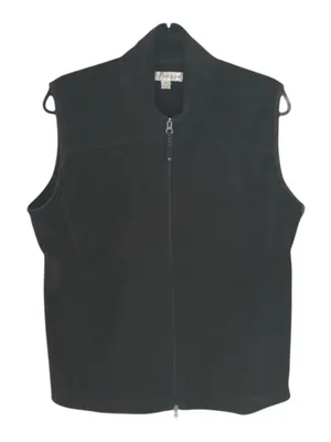 new Cutter & Buck 𖦹 Full Zip Soft Warm Cozy Classic Fleece Vest 𖦹 Black 𖦹 Large thumbnail 3