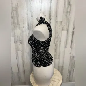Black crop top Black thumbnail 4