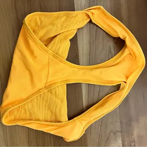 Aerie Real Good Yellow Textured Bikini Bottom‎ Swimsuit XL thumbnail 5
