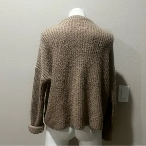 Anthropologie tan knit pullover sweater thumbnail 7