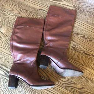 J. Crew Booker Tall Midheel Boots Brown thumbnail 1
