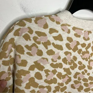Aerie leopard print sweatshirt side slits women’s size small casual‎ athleisure thumbnail 7
