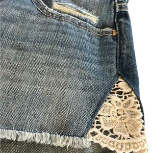Hollister Lowrise Short Short Sz 15/32 Crochet Trim Fringe Hem 100% Cotton NWT thumbnail 3