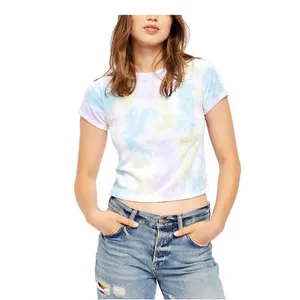 Free People Cloud Combo Tie Dye Bright Eyes Crewneck Velvet Baby Tee XL thumbnail 2