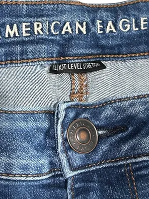 American Eagle Next Level Stretch Distressed Skinny Jeans Size 16 Short thumbnail 5