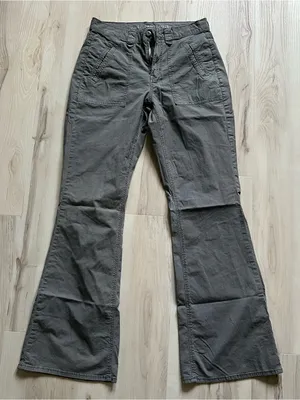 Gray American Eagle Flared pants size 6L thumbnail 1