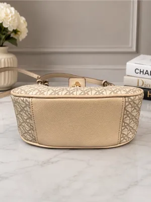 Anne Klein Bag Purse Crossbody Beige Monogram Pattern New With Tags thumbnail 5