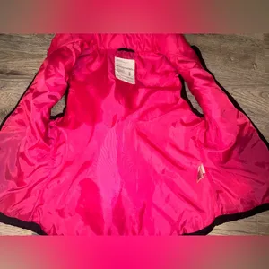 Aeropostale Hot Pink / Black Light Weight puffer vest S/P thumbnail 5