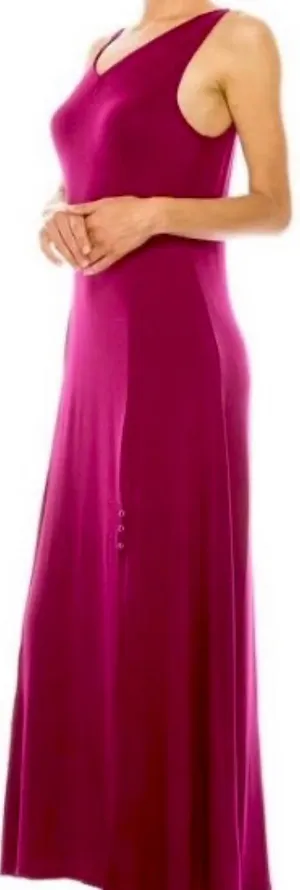 Agnes & Dora Womens Venus Maxi Dress in Wine size S thumbnail 5
