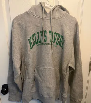 Oversized Graphic Hoodie Gray Size M thumbnail 1