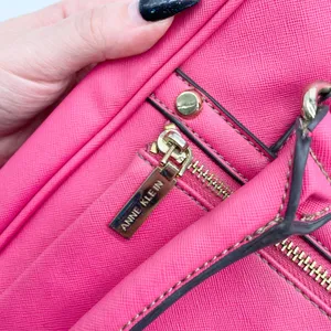 Anne Klein Satchel Shoulder‎ Bag Girly Pink Satchel Y2K Polished Elle Coquette thumbnail 5