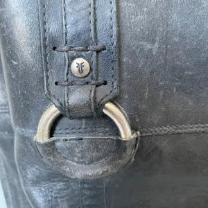 Frye Jamie Ring Tall Distressed Black Leather Riding Boots Size Women's 9 thumbnail 8