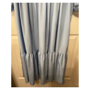 NWOT SHEIN Curve Blue Plus Size Button Front Tiered Long Sleeve Boho Dress, 2XL thumbnail 6