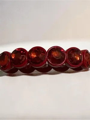 Unbranded Red Rhinestone Stretch Bracelet Fashion Jewelry New thumbnail 2