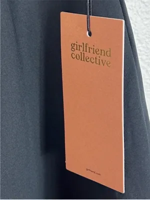 NWT Girlfriend Collective athletic dress black Paloma built in shorts SZ XS NEW thumbnail 11